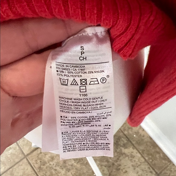 90s Style Cotton Ribbed Fitted Top - Picture 6 of 7